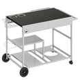thumbnail image 2 of Walsunny Outdoor Pizza Oven Grill Stand,Outdoor Cooking Cart with Wheels, Multi-Functional Prep Station, Compatible with Ninja Woodfire Grill, Cuisinart Grill, Blackstone Griddle, Seasoning Rack, 2 of 8