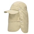 thumbnail image 1 of Chapeau de Pêche de Randonnée de Chapeau de Soleil en Plein Air pour Hommes avec Couverture de Protection de Rabat de Cou de Visage, 1 of 3