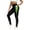 Green, variant on ZKunhua Womens High Waist Workout Leggings Fitness Sports Running Yoga Pants with Side Pockets & Color Block Stripes