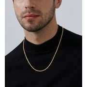 Jewelry Atelier Gold Chain Necklace Collection - 14K Solid Yellow Gold Filled Rope Chain Necklaces for Women and Men with Different Sizes (2.1mm, 2.7mm, or 3.8mm)
