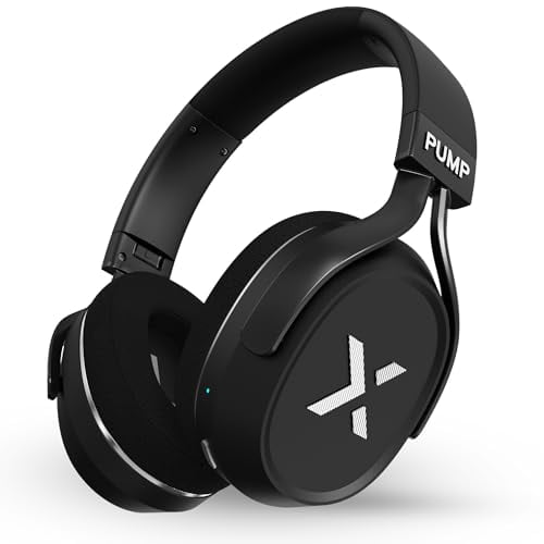 BlueAnt Pump X - Los auriculares de gimnasio | Auriculares deportivos | Almohadillas acolchadas y refrescantes | (ANC) Cancelación activa de ruido/Transparencia avanzada | Inalámbrico | Hasta 58 horas