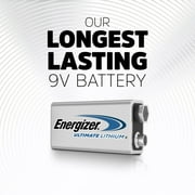 Energizer Lithium 9V Batteries (1 Pack), Lithium 9 Volt Batteries