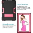 thumbnail image 3 of Mignova pour Lenovo Tab E10 (TB-X104F) Étui, Robuste Antichoc Hybride Robuste Armure Rigide Étui de Protection Intégrale (Support Intégré) pour Tablette Lenovo 2018 Tab E 10 10,1 Pouces (Noir/rose), 3 of 7