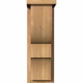 thumbnail image 2 of 7 1/2"W x 10"D x 22"H Ridgewood Smooth Corbel w/Backplate, Western Red Cedar, 2 of 9