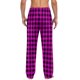 thumbnail image 5 of Pantalones de pijama largos para hombre, informales, con estampado a cuadros, holgados, deportivos, elásticos, rectos, vintage, con bolsillos, 5 of 6