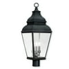 Livex Lighting Exeter 3 Light Outdoor Post Lantern