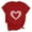 Red, variant on Guluxicc Womens T-Shirts Valentine's Day Trendy Fashion Cute Graphic Tees Casual Crewneck Short Sleeve Tops, Red, S