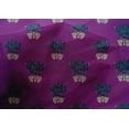 thumbnail image 4 of oneOone Cotton Silk Fabric Leaves & Lotus Block Print Fabric BTY 42 Inch Wide, 4 of 4
