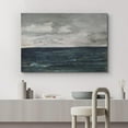 thumbnail image 2 of PixonSign Canvas Print Wall Art Stormy Cloud Navy Blue Ocean Nature Wilderness Illustrations Fine Art Decorative Farmhouse/Country Relax/Calm/Cozy Multicolor Zen for Bedroom - 32"x48", 2 of 5