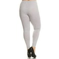 thumbnail image 2 of High Waisted Sport Cotton Leggings - Plus Size - 1XL 2XL 3XL Heather Grey XL, 2 of 2