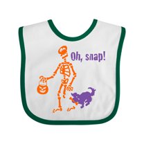 Inktastic Oh, Snap Skeleton Boys or Girls Baby Bib