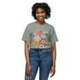 thumbnail image 5 of Floral T-Shirt, Vintage Flowers Tee, Floral Tees, Floral Art Design Shirt, Tee Shirt with Floral Art 23, 5 of 38