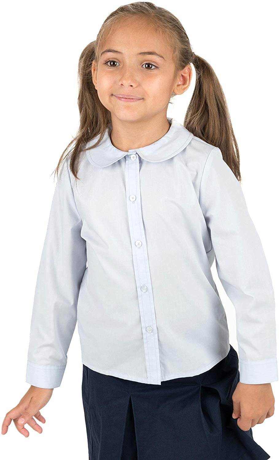 Leveret Leveret Kids & Toddler Girls Long Sleeve Uniform Cotton Dress