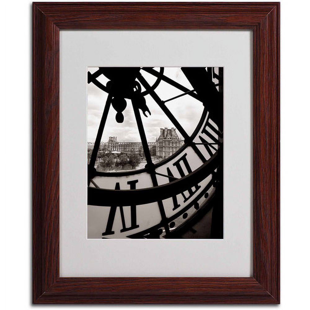 Matted art under acrylic in a wood frame
