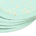thumbnail image 3 of Xemplaro 8pcs Disposable Paper Plate Tray Cake Dish Tableware for Barbecue Birthday Christmas Wedding Decoration,Green, 7in Dotted Paper Plate, 3 of 8
