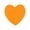 Orange, variant on Heart Shaped Sticky Notes Set for and Messages Practical Paper Memo Pads in Eight Colors