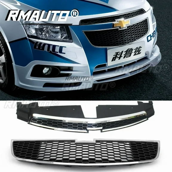 RMAUTO Car Front Upper Grill Lower Bumper Grille Racing Grills For Chevrolet Chevy Cruze 2009-2014 Car Accessories Body Kit