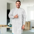 thumbnail image 6 of White Disposable Lab Coats, Microporous 60 GSM Snap Front, 10 Count, 3X-Large, 6 of 7