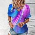 thumbnail image 2 of My Orders Cute Summer Tops for Women Floral Blouses for Women Casual On Sale Athletic Tops Women Cropped Womens Tops Dressy Casual Sexy Off The Shoulder Golf Shirts for Women, 2 of 6
