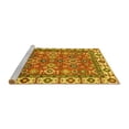 thumbnail image 2 of Ahgly Company Machine Washable Indoor Rectangle Oriental Yellow Traditional Area Rugs, 5' x 7', 2 of 4