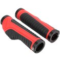 thumbnail image 4 of 1 par de empuñaduras antideslizantes de goma para manillar de bicicleta de montaña (negro y rojo), 4 of 5