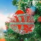 thumbnail image 3 of Adornos Navideños para Árbol, Monogramas Decorativos Acrílicos 2D con Gorro de Papá Noel, 26 Letras, Adornos Colgantes para Manualidades, Decoración Navideña Del Hogar., 3 of 5