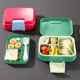 thumbnail image 2 of Lunch Box For Kids Lunch Container With 5 Compartments Leak Proof Portable Handle Microwave/Dishwasher, 2 of 9