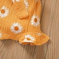 thumbnail image 4 of FRSASU Kids Jumpsuit Clearance,Summer Baby Girls Clothes Infant Belt Little Daisy Print Refresh Sling Jumpsuit, 4 of 9