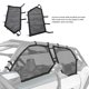 thumbnail image 3 of Red Para Ventana Delantera UTV, Red Para Ventana De Puerta Superior Delantera Con Bloqueo De Desechos 715004694 Reemplazo Para Maverick X3 X3 Max 2017-2025 Para UTV, 3 of 7