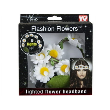 UPC 811491019163 product image for Mia Flashion Flowers  LED Lighted Flower Headband Hair Accessory  White Daisies  | upcitemdb.com