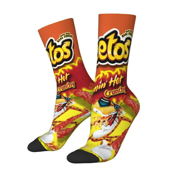 Cheetos Funny Cool Athletic Sport Novelty Socks Casual Dress Crew Socks For Women Men