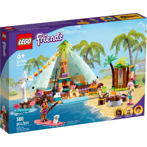 Kit de construction LEGO Friends Beach Glamping 41700 ; Cadeau créatif pour  les enfants de 6 ans et plus qui aiment les jouets de la nature et les  voyages de glamping populaires (
