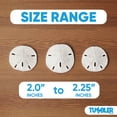 thumbnail image 2 of Set de vasos Sand Dollars Home, color blanco, 5-6 cm, 12 unidades, para bodas, 2 of 7