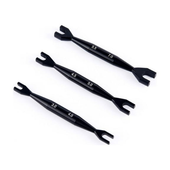 3-4mm 4.5-5mm 5.5-7mm Double End Spanner Open End Wrenches for Rc Car Black