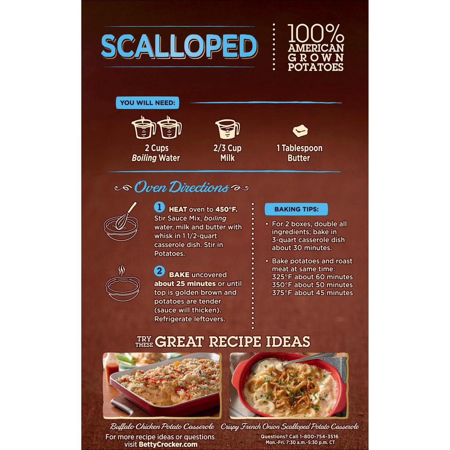 Betty Crocker Scalloped Potatoes 4.7 oz. Box (pack of 6)