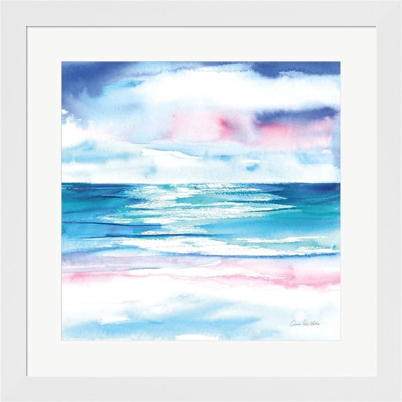 Great Art Now Turquoise Sea I by Aimee Del Valle, Framed Wall Art, 19.75W x 19.75H
