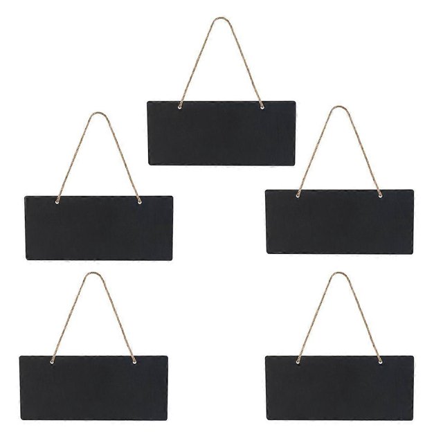 5pcs Mini Chalkboards Single Sided Black Board for Message Board Signs
