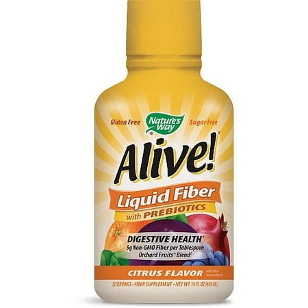 Way Nature Alive! Liquid Fiber avec prébiotiques Citrus, 16,0 FL OZ