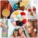 thumbnail image 5 of Uxcell 1-Pack Pompones de Piel Sintética, 4.7 Pulgadas/12 cm Bolas de PomPoms Suaves y Esponjosas con Bucle Elástico para DIY[Rojo], 5 of 7