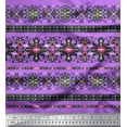 thumbnail image 1 of Soimoi Satin Silk Fabric Aztec Southwestern Fabric Prints by Yard 42 Inch Wide, 1 of 1