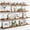 Brown, variant on Floating Picture Ledge Shelves for Wall Set of 4, 48 Inch Wall Shelves with Lip Long Large Nursery Book Shelf for Toys Storage Kids Bookshelf Wall Mounted Living Room Bedroom Decor Frames