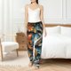 thumbnail image 4 of Fotbe Colorful Koi Fish Art Pantalones de Pijama para Mujer, Pantalones de Dormir, Pantalones Pj con Cordón y Bolsillos-Small, 4 of 6
