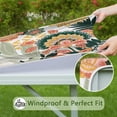 thumbnail image 6 of Fitted Floral Square Table Cover 34x34 Inch with Elastic Edging, Bohemian Style for Card Tables and Patio Use, 6 of 6
