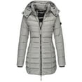 thumbnail image 1 of UKAP Women Outwear Long Sleeve Jacket Solid Color Coat Buttons Fall Overcoats Grey M, 1 of 2