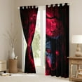 thumbnail image 3 of Wolf Curtains for Living Room,Red Moon Wolf Curtains 30%-50% Blackout ,Safari Animals Curtains & Drapes Gothic Home Decor Wolf Print Window Curtains 2 Panels 42"Wx63"L, 3 of 6