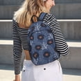 thumbnail image 5 of Lsque Sunflowers Pattern Canvas Daypack, Durable Backpack, High-quality Versatile Backpack,Vintage Compact Backpack-Small, 5 of 6