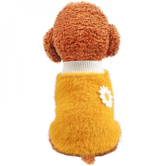 Pet Dog Winter Warm Clothes Fleece Plush Round Neck Sweater Pet Coat For Small Dogs Chihuahua Winter Sweatshirts