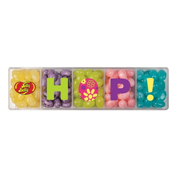 Jelly Belly 5Flavor Easter Jelly Bean Mix 4 oz Clear HOP Gift Box
