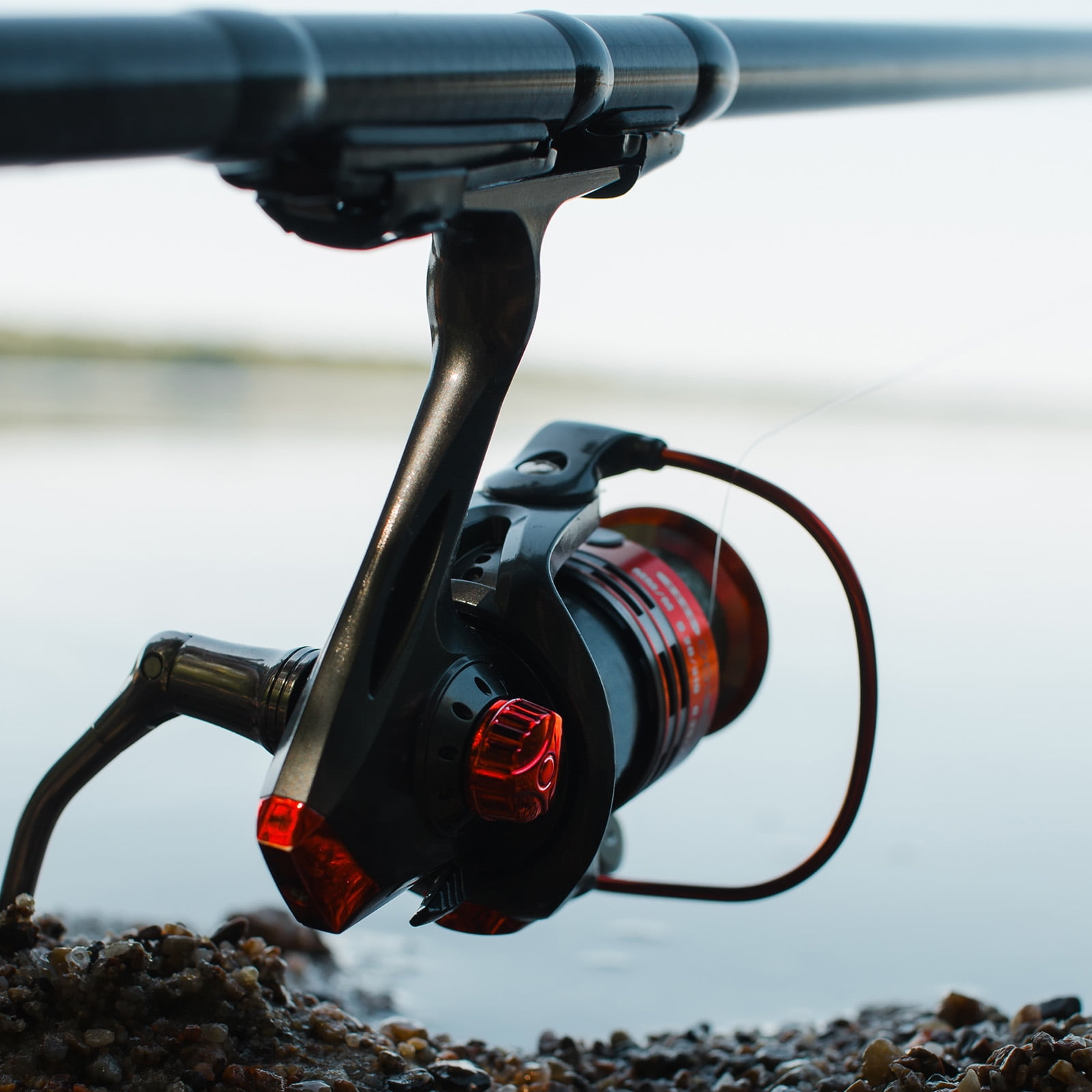 Uxcell BA5000 Fishing Reel, Ultra Smooth Powerful Fishing Reels, 4.7:1 Gear Ratio, Black