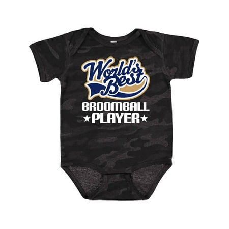 

Inktastic Broomball Player Gift Baby Boy or Baby Girl Bodysuit